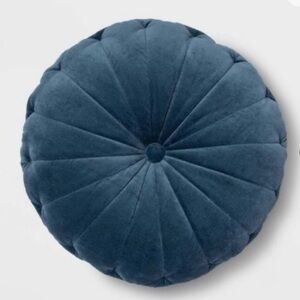 Opalhouse Blue Tuft Velvet Floor Pillow Pouf